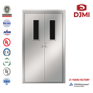 Glass Stainless Steel Fire Door with Screen